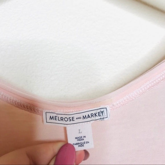 MELROSE & Market NWT Peplum Blush Tank Top - Picture 5 of 8